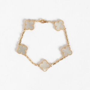 Gold Flower Bracelet Bridal Gift